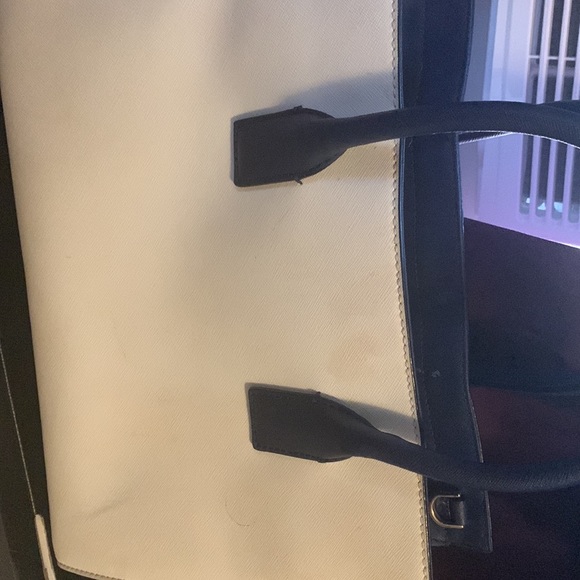 Kate spade Cameron st satchel color block white and blue with matching wallet - Picture 3 of 8